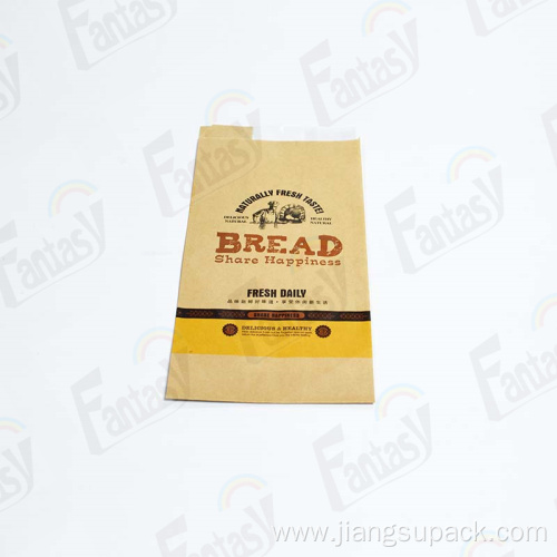 Paper Bread Loaf Bag Kraft Food Packaging